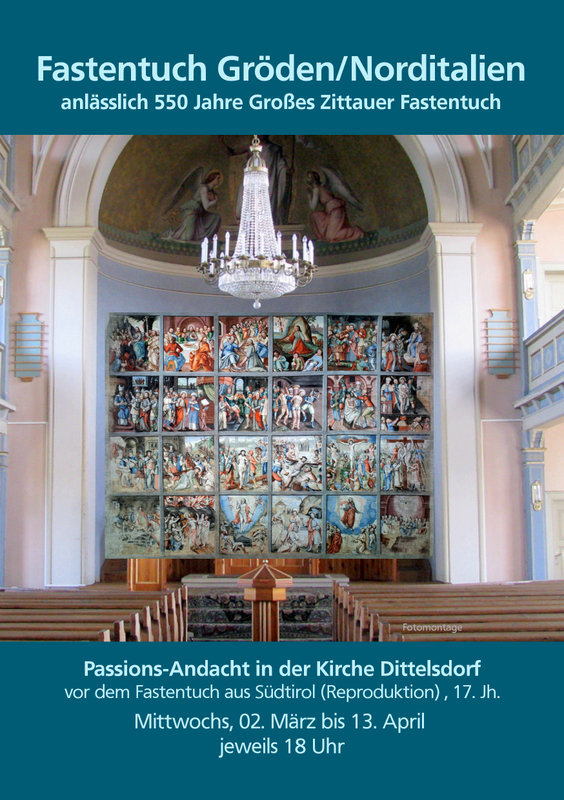 Grödner Fastentuch in Dittelsdorf (Plakat) Grödner Fastentuch in Dittelsdorf (Plakat)