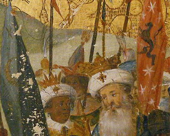 Das Plakatmotiv zeigt einen Ausschnitt der Tafelmalerei.  Freundliche Leihgabe der Pfarre St. Ulrich.