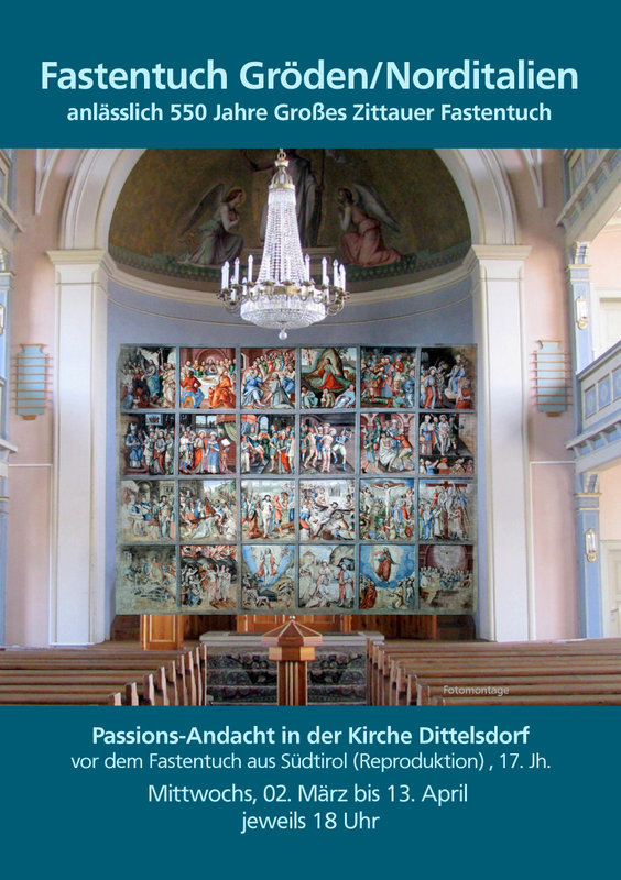 Grödner Fastentuch in Dittelsdorf (Plakat)