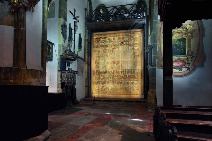 Il Grande Telo Quaresimale di Zittau, Museum Kirche zum Hl. Kreuz (foto Rene Pech) Il Grande Telo Quaresimale di Zittau, Museum Kirche zum Hl. Kreuz (foto Rene Pech)